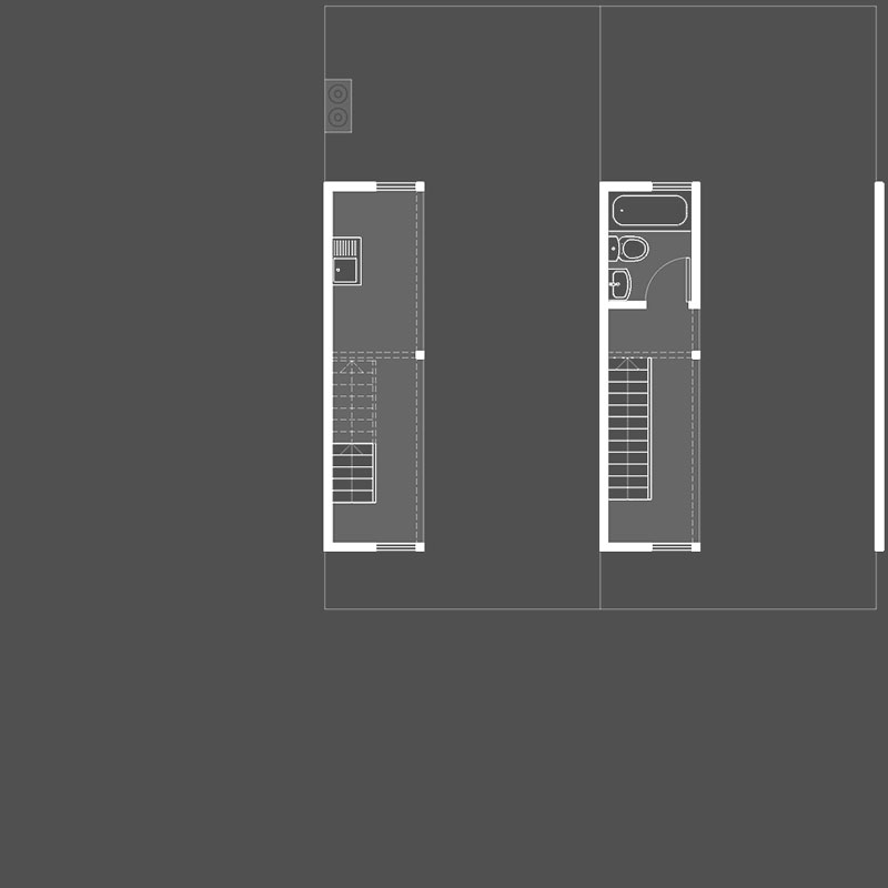 Plano de la vivienda en su entrega inicial